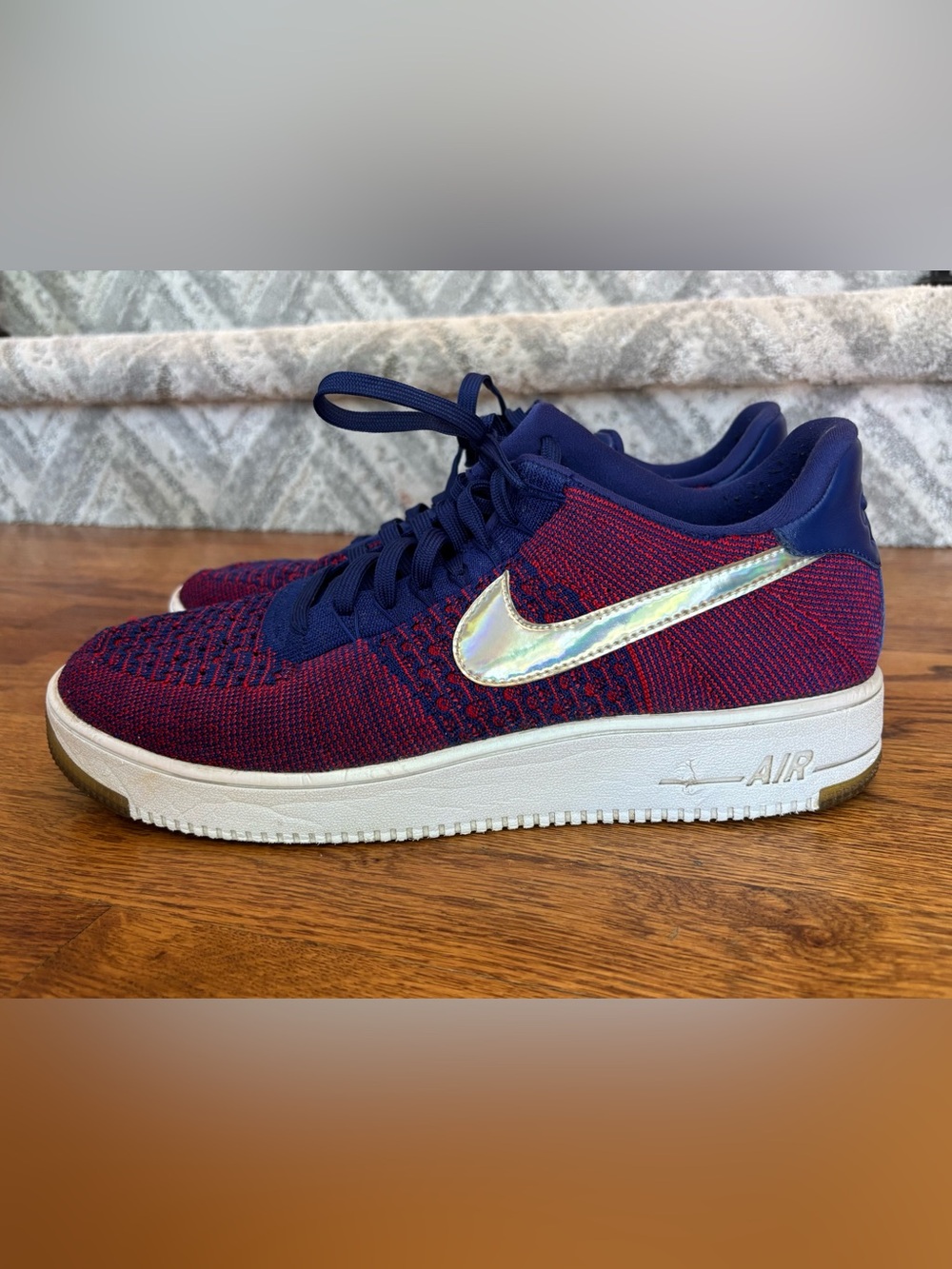 Nike Air Force 1 Ultra Flyknit Low USA Olympic 2016 826577-601 Men’s Size 12